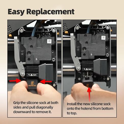 6 قطع جوارب سيليكون P2S لمختبر بامبو، غطاء سيليكون لفوهة هوتيند P2S بدرجة حرارة عالية مع رمز تعريف لمختبر بامبو P2S لحماية أجزاء فوهة الطارد in Kuwait