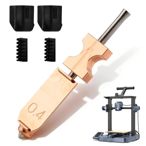 مجموعة Hotend مقاس 0.4 مم لـ FLA-shfor-ge AD5X، بما في ذلك غطاءين من السيليكون وفرشتين للفوهة، وطارد فوهة سريع الفصل سريع الفك بدون فوهة أنبوب للحلق (اللون: ذهبي) in Kuwait