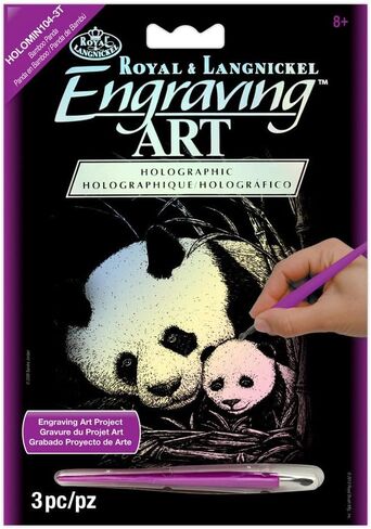 Royal Brush HOLOMIN-107 Holographic Foil Engraving Kitten & Butterfly Art Mini Kit, 5" by 7" in Kuwait