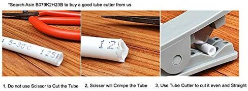 White 1/4" RO Tubing at 70°F-120PSI to 150°F-60PSI 1/4" Flexible water pipes 1/4-inch Plastic NSF Certified CCK Tubing15 Feet) in Saudi Arabia