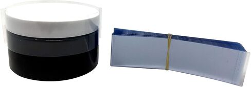 شريط انكماش مثقوب شفاف - 50 عبوة تناسب 2 1/2 بوصة - 2 3/4 بوصة برطمانات بطول 8 أونصة و4 أونصة قصيرة لبرطمانات ميسون ذات الفم العادي in Kuwait