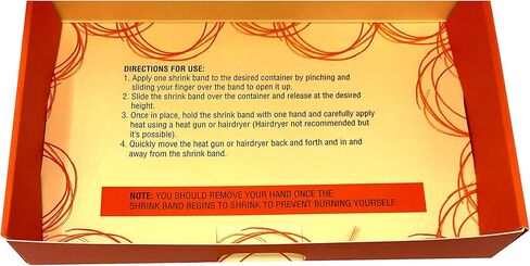 شريط انكماش مثقوب شفاف - 50 عبوة تناسب 2 1/2 بوصة - 2 3/4 بوصة برطمانات بطول 8 أونصة و4 أونصة قصيرة لبرطمانات ميسون ذات الفم العادي in Kuwait