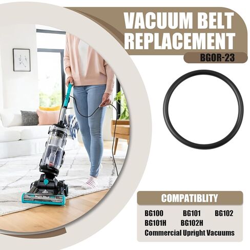 حزام فراغ BGOR-23 لشركة Bissell Big Green Commercial، بديل الحزام لـ BG100، BG101 وBG102، سلسلة BG107 التجارية المستقيمة (3 عبوات) in Kuwait