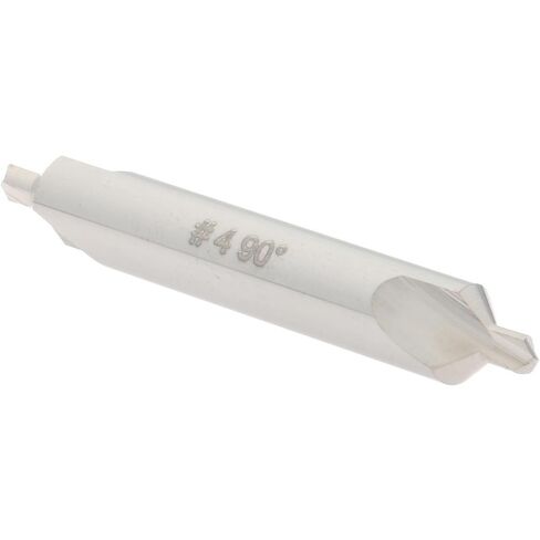 Combo Drill & Countersink, #4, 5/16" Body Dia, Solid Carbide, 1/8" Point Dia, 118° Angle, Bright Polished Finish, 2-1/8" OAL in Saudi Arabia