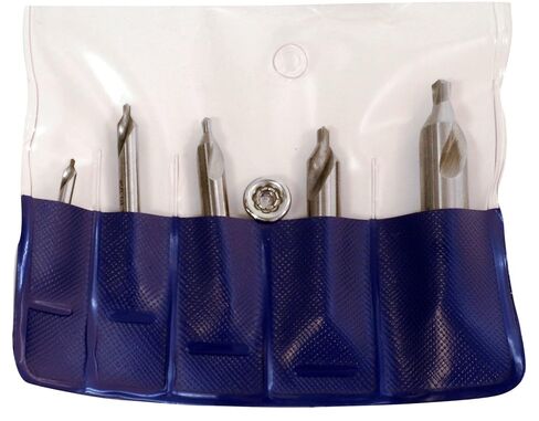 Cleveland C00944 5 Piece High Speed Steel Countersink and Drill/Countersink Set, Uncoated (Bright) Finish (Pack of 1) in Saudi Arabia