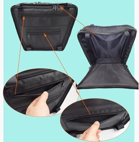 Electric Vehicle Bag Pouch Lightweight Practical Trapezoid with Zipper Portable in Kuwait