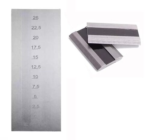 Fineness Meter Double Groove Grindometer Fineness Gauge with Scale Range 0-25μm Indexing Value 2.5μm Recommended Range <20μm Inclined Groove Size 120 * 13mm 2 Scrapers in Kuwait