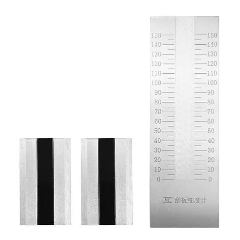 Scraper Fineness Meter Single Groove Grindometer with Single Channel 2 Scrapers Indexing Value 5μm Recommended Range＞70μm Scale Range 0-150μm in Kuwait