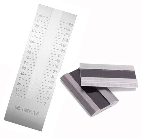 Single Groove Grindometer Scraper Fineness Meter with GB/T1724-93 Standard Single Channel 2 Scrapers Scale Range 0-150μm Indexing Value 5μm Recommended Range＞70μm in Kuwait