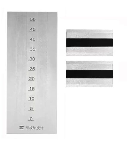 Scraper Fineness Gauge Double Groove Grindometer with Scale Range 0-50μm Recommended Range <30μm Inclination of Groove 1:2000 for Testing The Fineness of Paints, Lacquers, Inks, etc in Kuwait