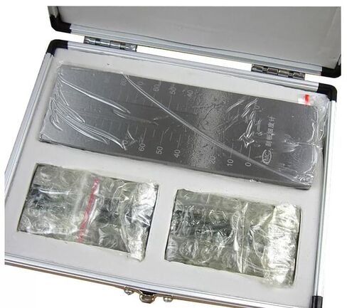 Scraper Fineness Meter Single-Channel Grind Gauge with 2 Scrapers Indexing Value 5μm Scale Range 0-100μm GB/T1724-93 Standard Maximum Depth of Groove 100μm in Kuwait