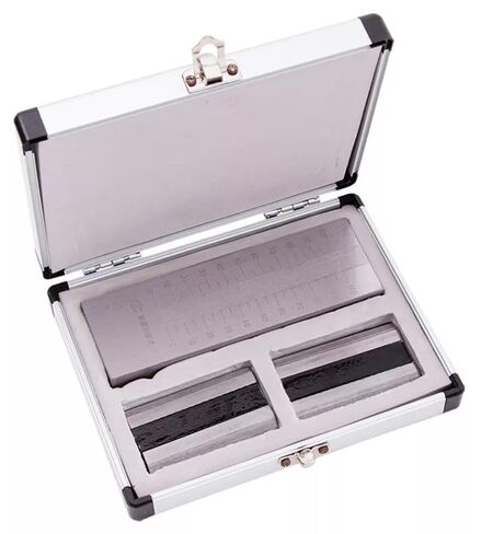 Fineness Meter Single Groove Grindometer with Scale Range 0-100μm 2 Scrapers Recommended Range 31-70μm GB/T1724-93 Standard in Kuwait