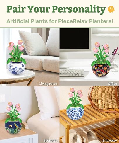 Flower Bouquet Building Decoration Set Artificial Flowers Mini Bricks Potted Sunflower Home Accessories or Best Gift Valentine Décor for Him and Her Botanical Collection for Adults [KZ1028] in Kuwait