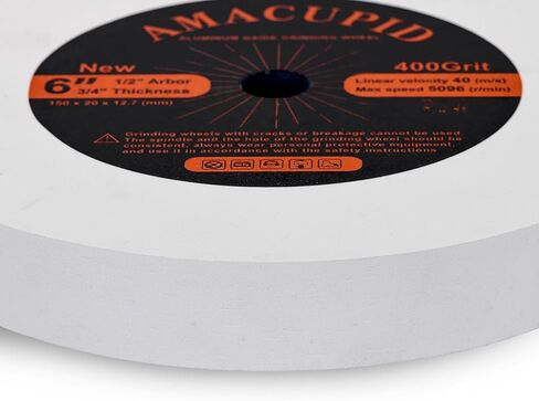 عجلة طاحونة مقاعد البدلاء 6 بوصة 400 حبيبة، مادة كاشطة من أكسيد الألومنيوم الأبيض. لطحن وتلميع المعادن عالية الصلابة مثل الفولاذ عالي السرعة والفولاذ المقاوم للصدأ. 1/2 بوصة أربور in Kuwait