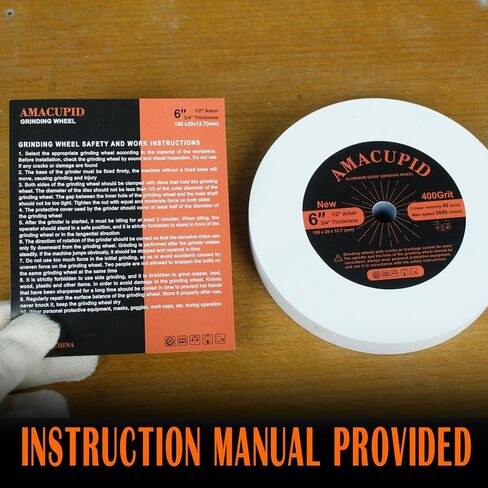 عجلة طاحونة مقاعد البدلاء 6 بوصة 400 حبيبة، مادة كاشطة من أكسيد الألومنيوم الأبيض. لطحن وتلميع المعادن عالية الصلابة مثل الفولاذ عالي السرعة والفولاذ المقاوم للصدأ. 1/2 بوصة أربور in Kuwait
