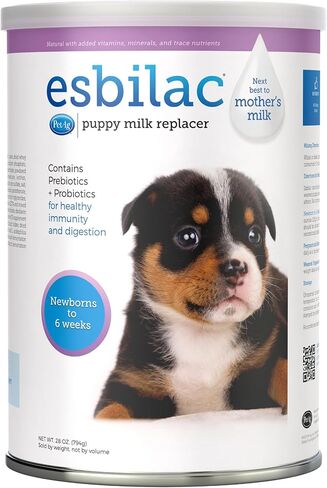 Pet-Ag Esbilac Puppy Milk Replacer Powder - 5 lb - Powdered Puppy Formula with Prebiotics, Probiotics & Vitamins for Puppies Newborn to Six Weeks Old - Easy to Digest in Saudi Arabia