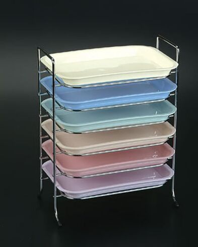 حامل صينية 300TRD من الكروم للحجم D للتحميل الجانبي الطويل 14.5 × 9.75 × 14.25 in Kuwait