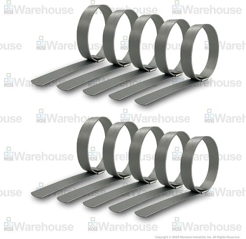مشابك ثقب مركزية أصلية من Strapbinder HBCP12 - 3 بوصات من الفولاذ الكربوني المجلفن (10 عبوات) - مشابك مُشكَّلة مسبقًا للخراطيم والقنوات وإدارة الكابلات والمزيد in Kuwait