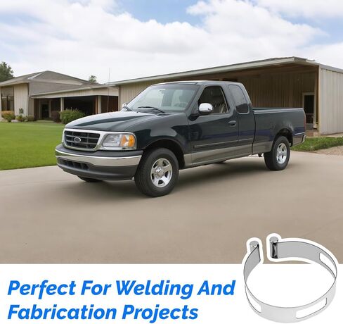 3.5" (88.9MM) Exhaust Tacking Band Clamp-On for Welding & Fabrication –1pc Stainless Steel ，Universal Fit, Corrosion-Resistant, Secure Hold for Exhaust Components in Kuwait