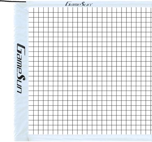 شبكة كومبو احترافية للكرة الطائرة وكرة الريشة في الهواء الطلق - 32 × 3 بوصة من البوليستر عالي التحمل 21 طبقة مع شريط من القماش المشمع وحبل علوي - بديل لملاعب الطقس لجميع المدارس/الساحات الخلفية in Kuwait