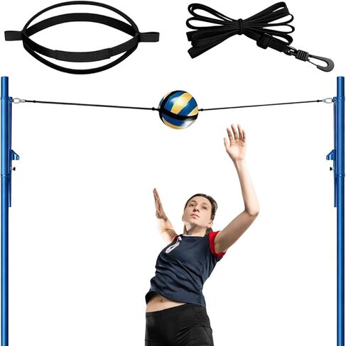 1Set Volleyball Spike Trainer, Volleyball Training Equipment Aid,Gift for Girl, Teen, Beginners/Pro (Black) in Kuwait