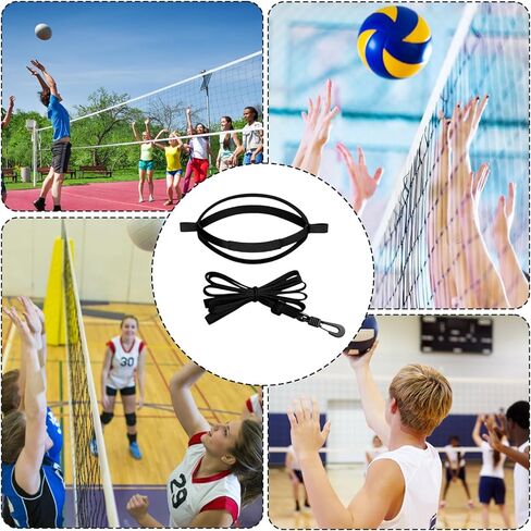 1Set Volleyball Spike Trainer, Volleyball Training Equipment Aid,Gift for Girl, Teen, Beginners/Pro (Black) in Kuwait