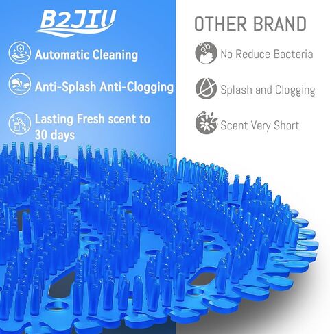 Urinal Screen Deodorizer, 24 PCS Urinal Cakes 3D Wave Anti-Splash Guards Odor Protection Mats, Consistent Fragrance, Bulk Scented Fresh Pads for Men's Toilets in Bathroom Office Schools Hotels in Kuwait