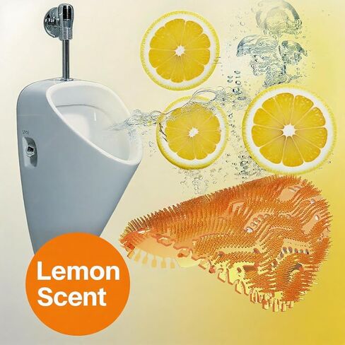 Urinal Screen Deodorizer, 24 PCS Urinal Cakes 3D Wave Anti-Splash Guards Odor Protection Mats, Consistent Fragrance, Bulk Scented Fresh Pads for Men's Toilets in Bathroom Office Schools Hotels in Kuwait