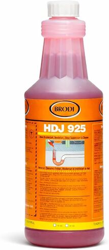 HDJ Drain Odor Eliminator & Cleaner, Concentrated Treatment Purifies, Cleans and Removes Foul Odors, For Kitchen Sink, Floor Drain, Trash Room, Compactor and Sump Pit, Biodegradable, 32 oz in Kuwait