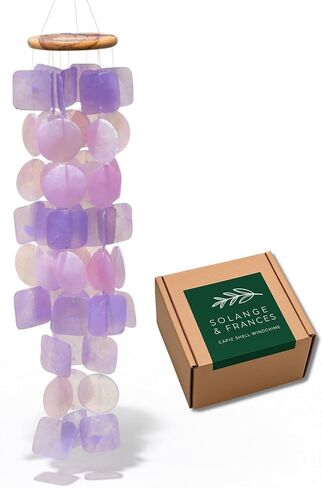 Solange & Frances Wind Chimes for Outside, Sea Glass Windchimes for Outside, Gifts for Mom, Ideal Gifts for Women who Have Everything, Outdoor Patio Decor, Gift Ideas for Mom, Easter Decor in Kuwait