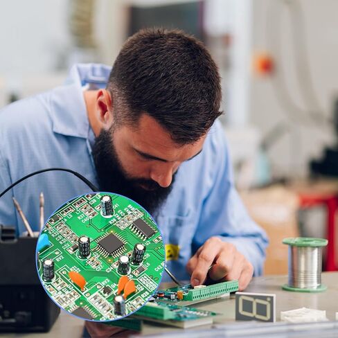 500pcs 24-Value Electrolytic Capacitor Assortment Kit (0.1uF-1000uF) | 10V 16V 25V 50V Aluminum Capacitors Set with Transparent Storage Box for DIY, Electronics Repair in Kuwait