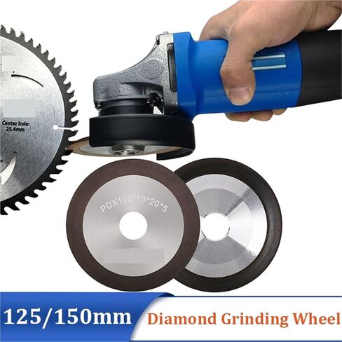 Diamond Grinding Disc, Sharpening Wheel for Tungsten Steel Milling Tool Carbide Metal 1Pc 125mm/150mm(320Grit,Black150x32x10x8mm) in Saudi Arabia