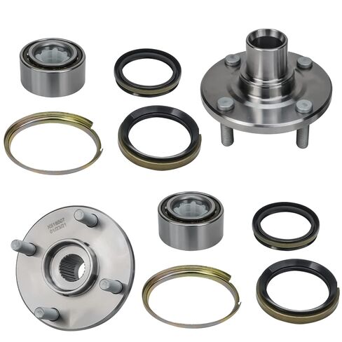 Detroit Axle-REAR 2PC محمل العجلات المحامل لعام 1997-2008 شيفروليه كورفيت ، 2004-2008 كاديلاك XLR ، 2 عجلات محمل ومجتمع المحاور 2005 2006 2007 استبدال in Kuwait