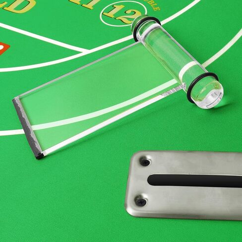 GSE Games & Sports Expert Casino/Home Custom Poker Table Steel Rake Toke Drop Box with Money Bill Drop Slot or Acrylic Money Plunger Paddle in Saudi Arabia