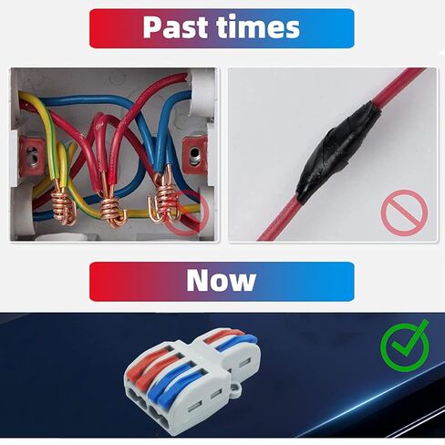 موصلات سلكية مدمجة، موصل صامولة رافعة SPL-42، كتلة طرفية موصل توصيل سريع، مع براغي (2 في 4 خارج، 10 قطع) in Kuwait