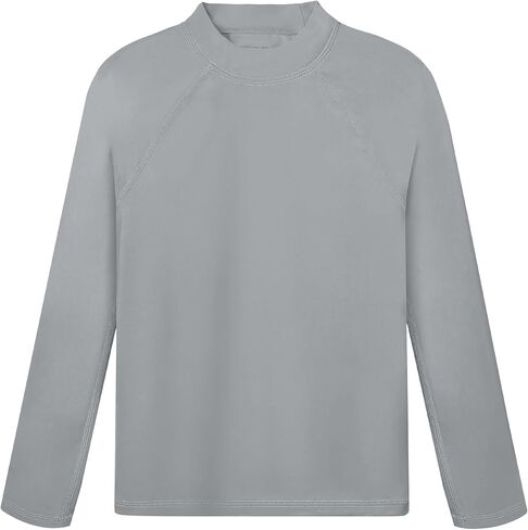 Roadbox Boys UPF 50+ Rash Guard, Swim Shirt Sun Protection Long Sleeve for Kids, Toddler Rashguard Athletic Surf Water Shirts in Kuwait