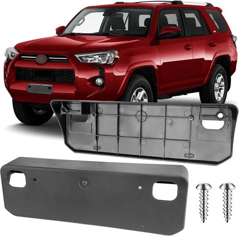 License Plate Bracket Accessories for Toyota 4Runner 2014 2015 2016 2017 2018 2019 2020 2021 2022 2023 2024, Front Bumper License Plate Holder Replacement Frame Black Mount Type A in Kuwait