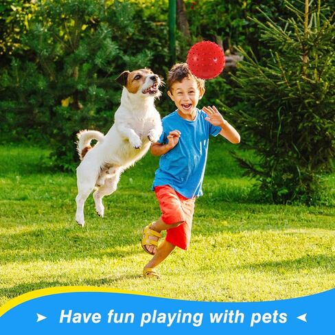 Junkin 100 Pack Knobby Balls Bulk 5.5 Inch Sensory Balls Bouncy Balls with Air Pump Set Plastic Balls Small Inflatable Ball Spiky Massage Stress Balls Fidget Toys Playground Balls for Party Favors in Kuwait