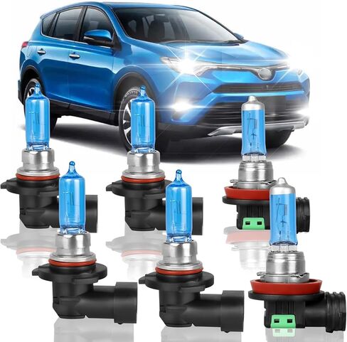 ملائمة لـ Dodge Durango 2014 2015 مصابيح مصباح هالوجين عالية الأداء ، 9012 High Low Dual Beam + H11 Foglamp Plug Plubs ، حزمة 4 (Dodge Durango 2014 2015) in Kuwait