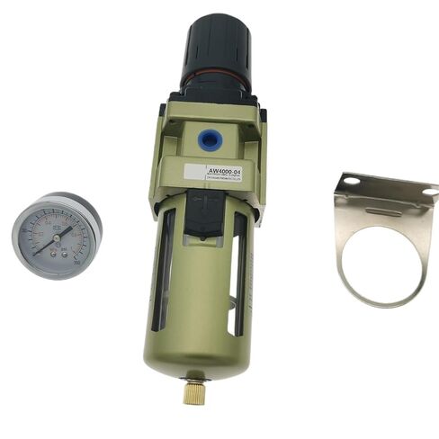 1 قطعة AW2000-02 AW3000-03 Aw4000-04 AW5000-06/10 من الألومنيوم المصبوب فلتر الهواء منظم هوائي (AW4000-04) in Kuwait