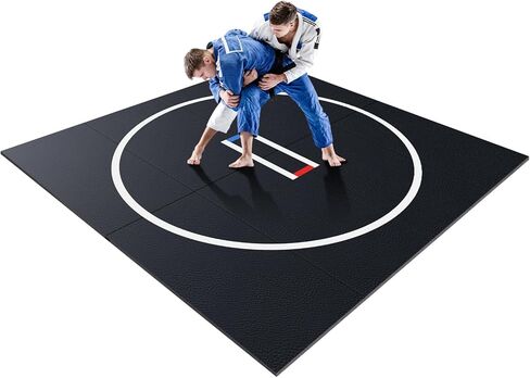 10x10ft Foldable XPE Jiu Jitsu Floor Exercise Mat for Home Foldable Jiu Jitsu Mats 1.2inch Thick for BJJ MMA Grappling Martial Art Boxing Judo in Kuwait