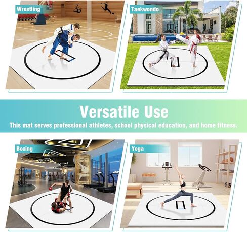 10x10ft نشمر تصميم المصارعة حصيرة المحمولة MMA/BJJ/الجودو/الجمباز التدريب حصيرة للتصارع فنون الدفاع عن النفس الملاكمة in Kuwait