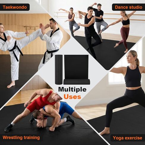 Extra Large Exercise Mat 118.11x59.06x1.18in Indoor Thick Workout Mats with Non-Slip Surface High-Density Gym Mat for MMA Grappling Martial Arts Boxing in Kuwait