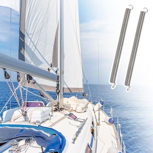 Litoexpe 2 قطعة نوابض تمديد 3/8 بوصة × 6-1/2 بوصة، نوابض شد بناء مزدوجة من الفولاذ مع أطراف خطافية لإصلاح الآلات للاستخدام الصناعي in Saudi Arabia