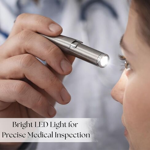 Personalized Engraved Medical Penlight for Nurses & Doctors – LED Pupil Gauge Light with Ruler, Custom Name Gift for RN, EMT, Medical Student (Black) in Saudi Arabia