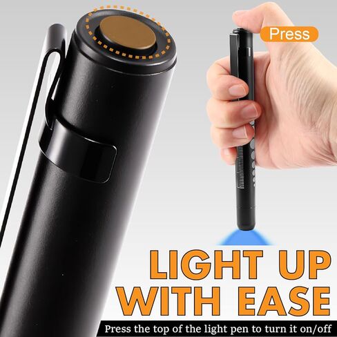 Jeemiter Upgraded Cobalt Blue LED Medical Penlight - for Corneal Injury, Tear Film, Contact Lens & Hirschberg Test Assessment | Essential Tool for Ophthalmologists, Doctors, Nurses in Clinical Exams in Kuwait