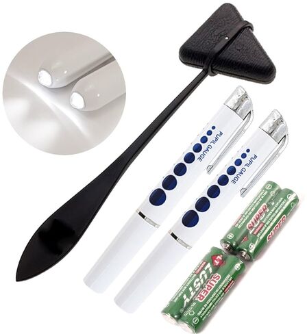 SURGICAL ONLINE First Responder 2PC Reusable Penlights and Tactical Black Taylor Hammer Ideal for Nurse, EMT, Medic, Military, Police and Firefighter Includes 4 Triple AAA Batteries in Saudi Arabia