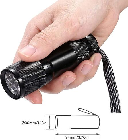 Pen Lights Vein Finder Viewer, Portable Vein Flashlight with 9 Infrared LED Light, Easy Finding Subcutaneous Veins for Nurse, Medical Student Use in Kuwait