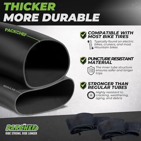 16 x 4.0 Inner Tube with Schrader Valve - Ideal for Kids Electric Bike with 16 Inch Fat Tires - Butyl Rubber Durable & Reliable Performance in Saudi Arabia