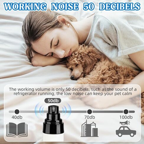 Heusom Silent Groom Pro Nail Grinder, 2025 New Heusom Dog Nail Trimmer, Rechargeable USB Charging Pet Nail Grinders for Dog, Electric Dog Nail Clippers, Pet Paws Grooming Smoothing Tool (1 Set) in Kuwait